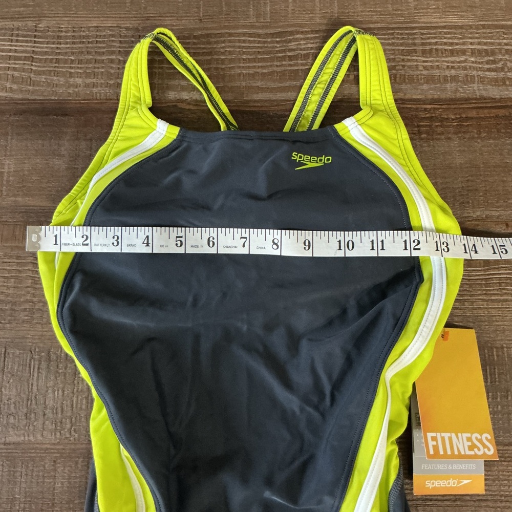 Speedo Black and Lime Green Swimwear - Picture 6 of 9